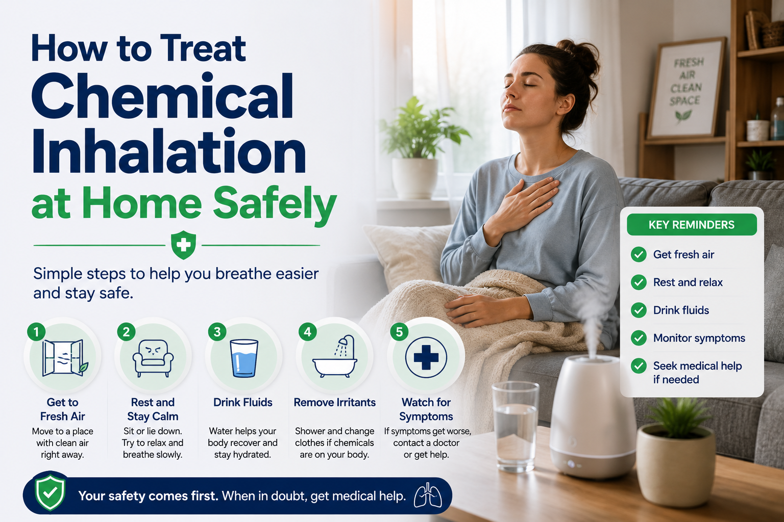 How to Treat Chemical Inhalation at Home Safely