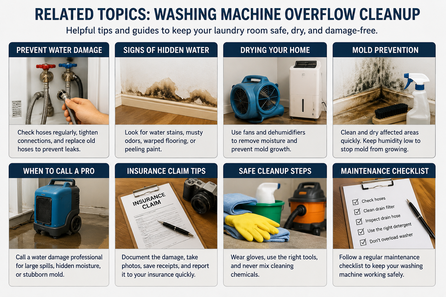 Washing Machine Overflow Cleanup