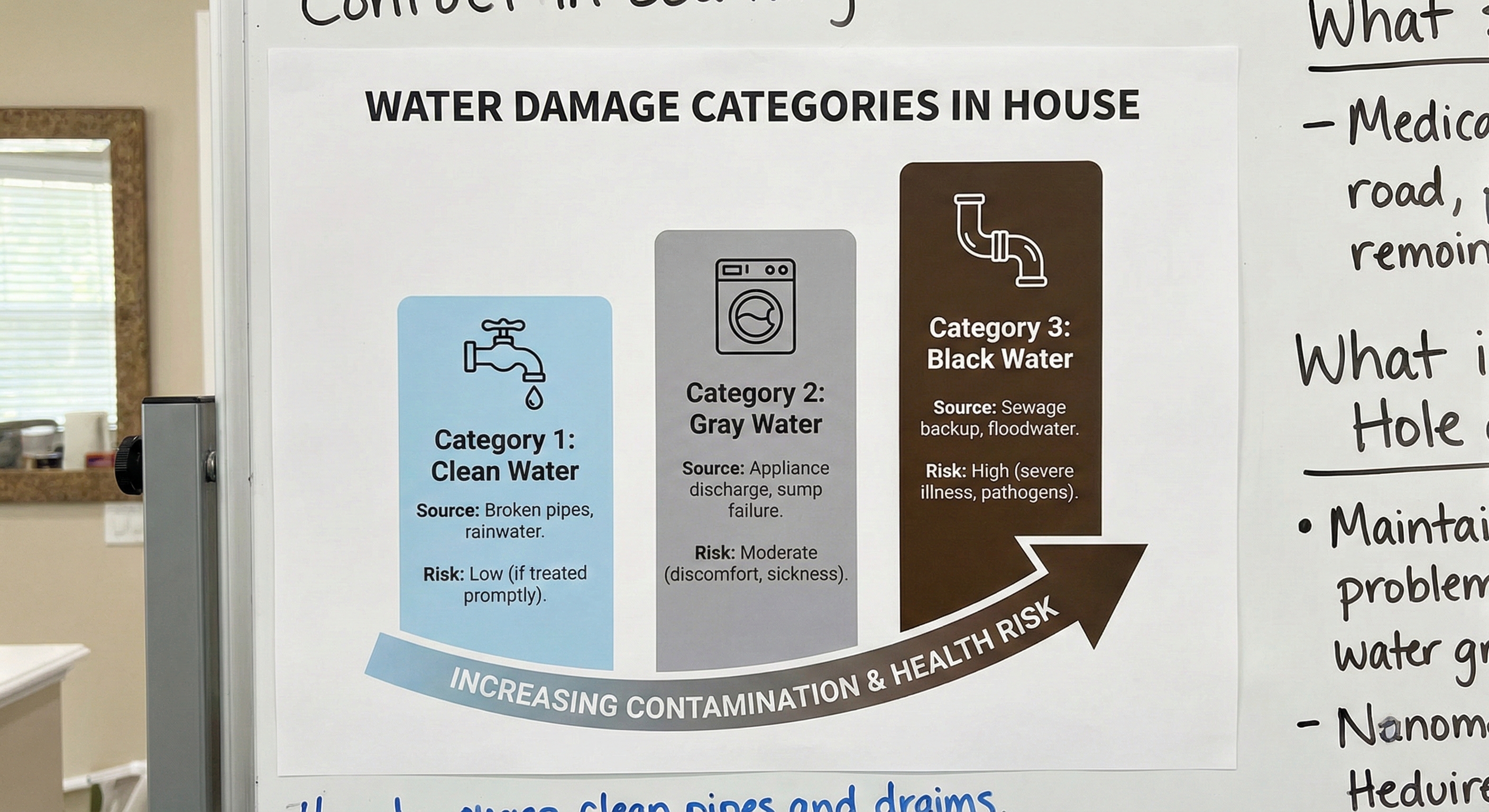 categories of water damage