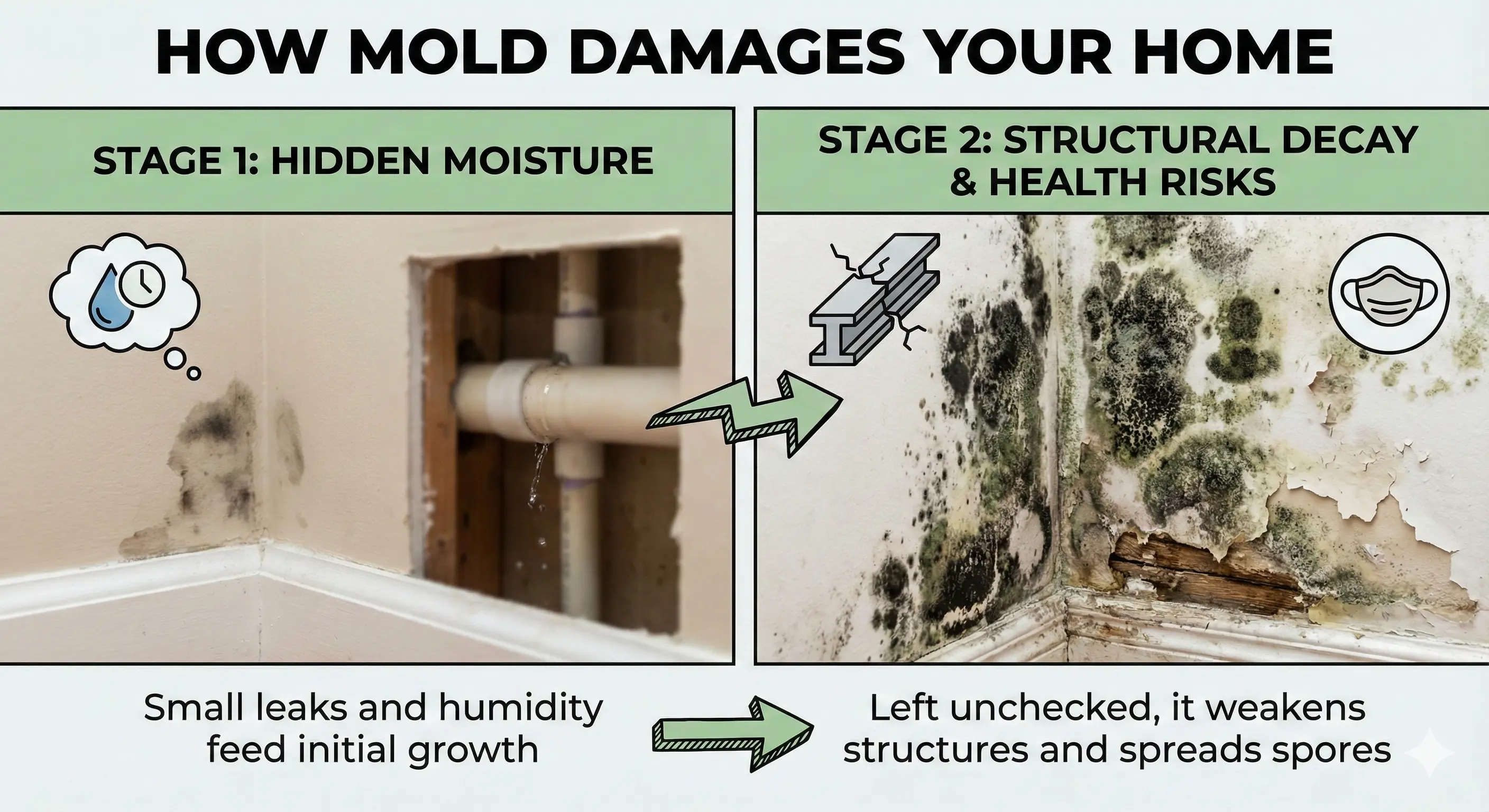 how mold damage home