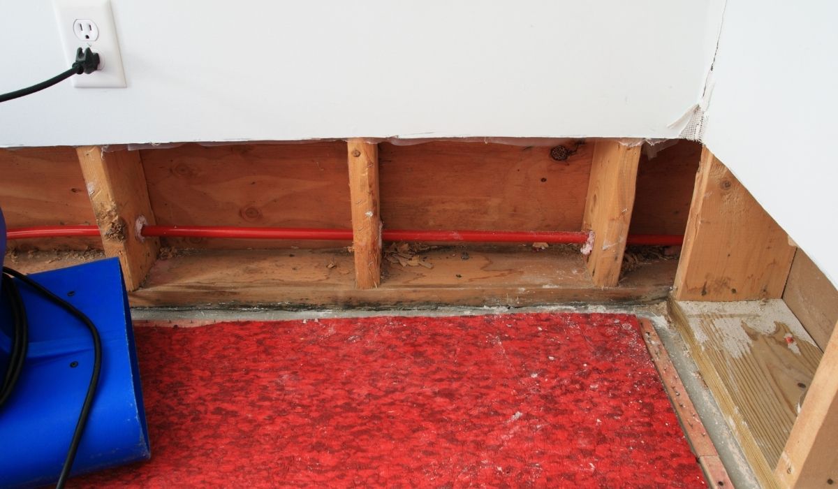 basement floor damage