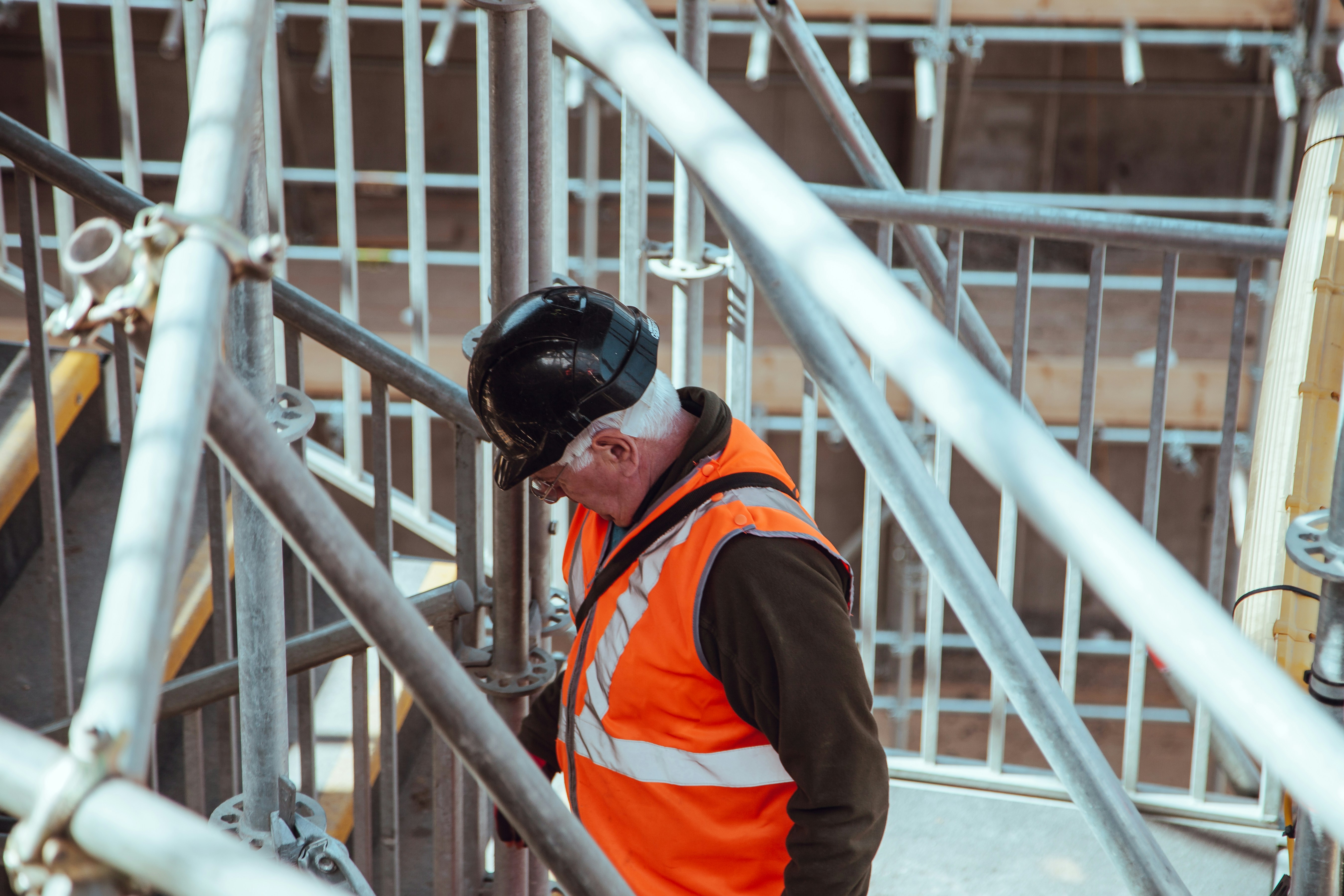 construction workers inspecting
