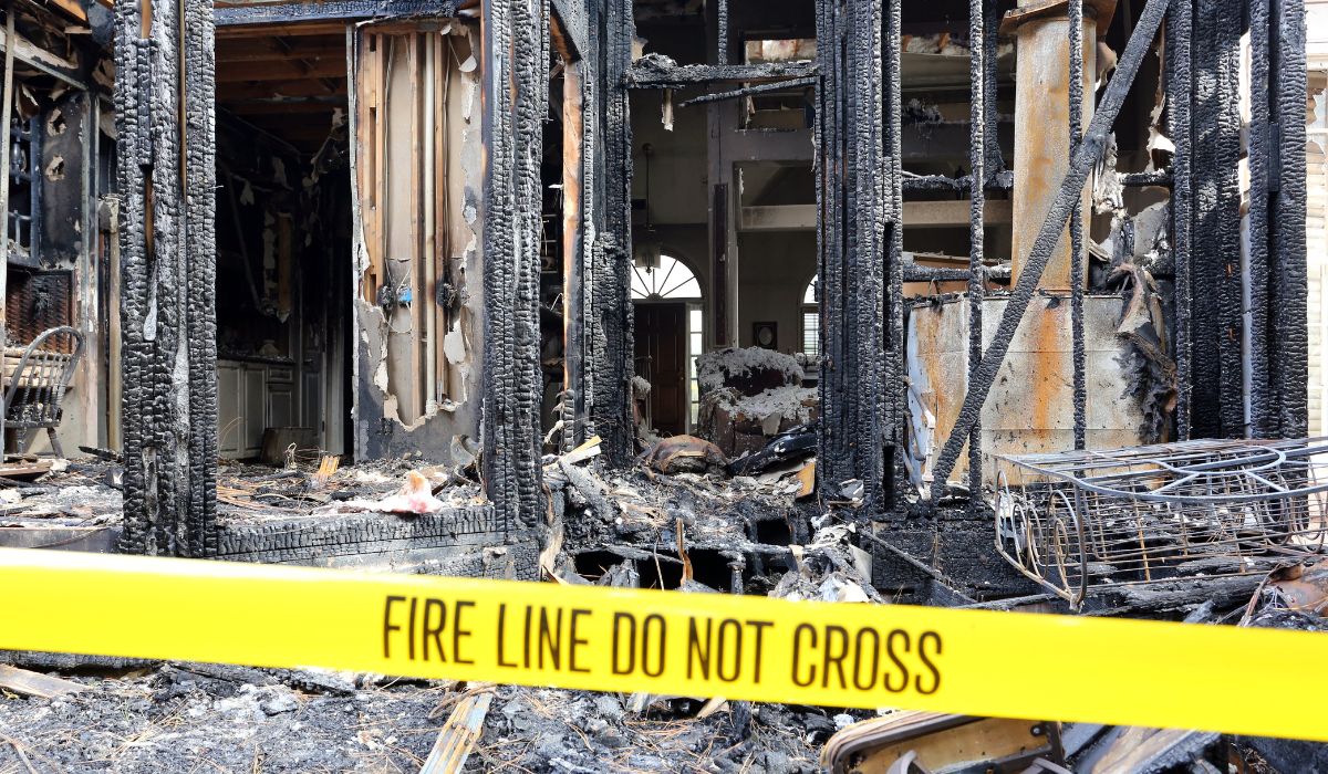 fire line cross tape