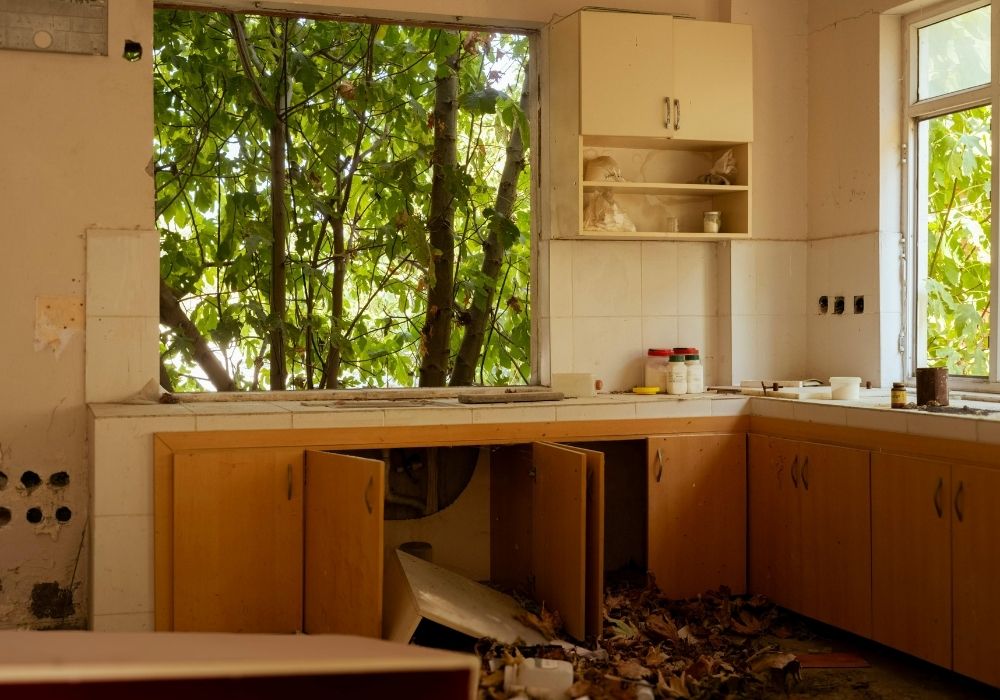 kitchen damage by water