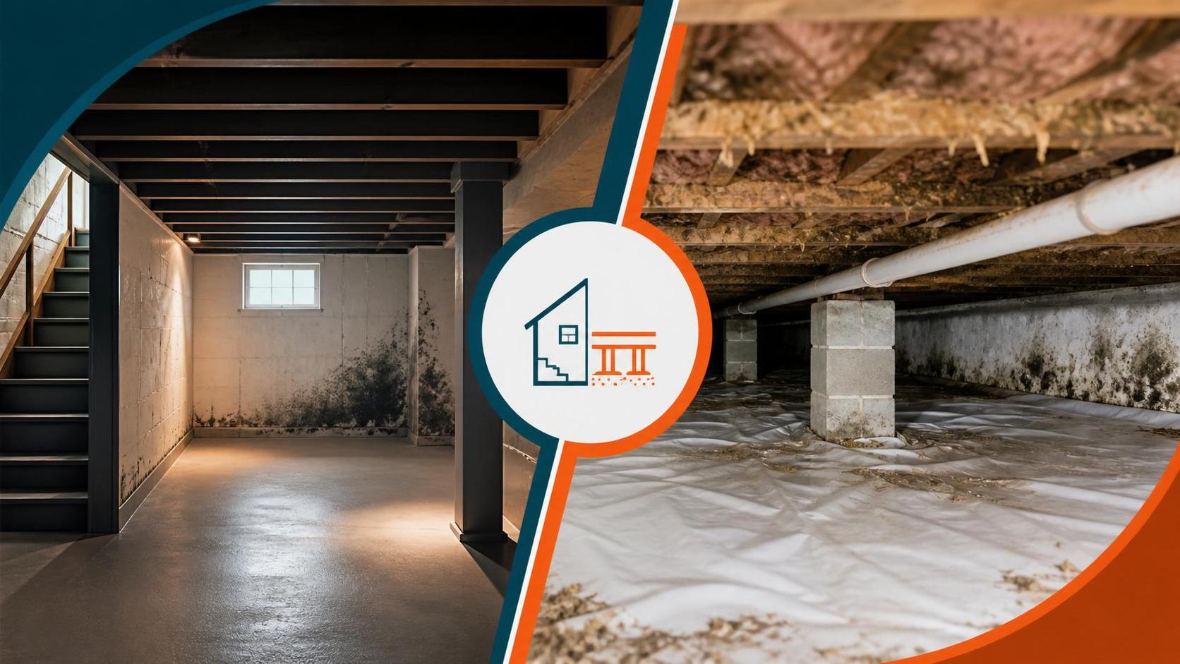 basement vs crawl space mold