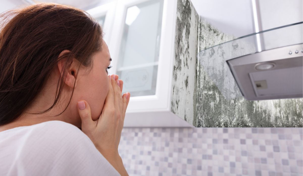 person scarred of black mold