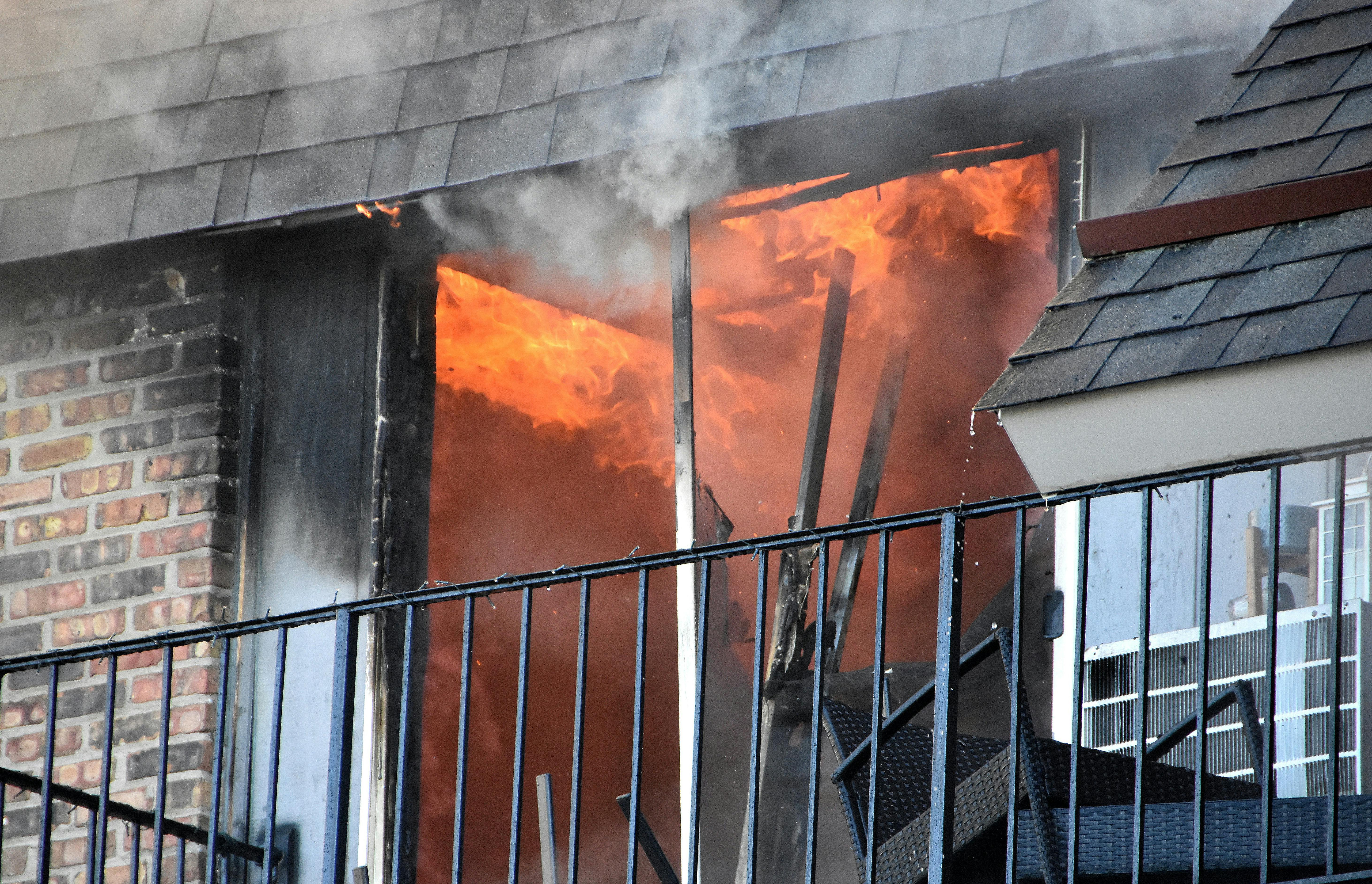 fire destroying property