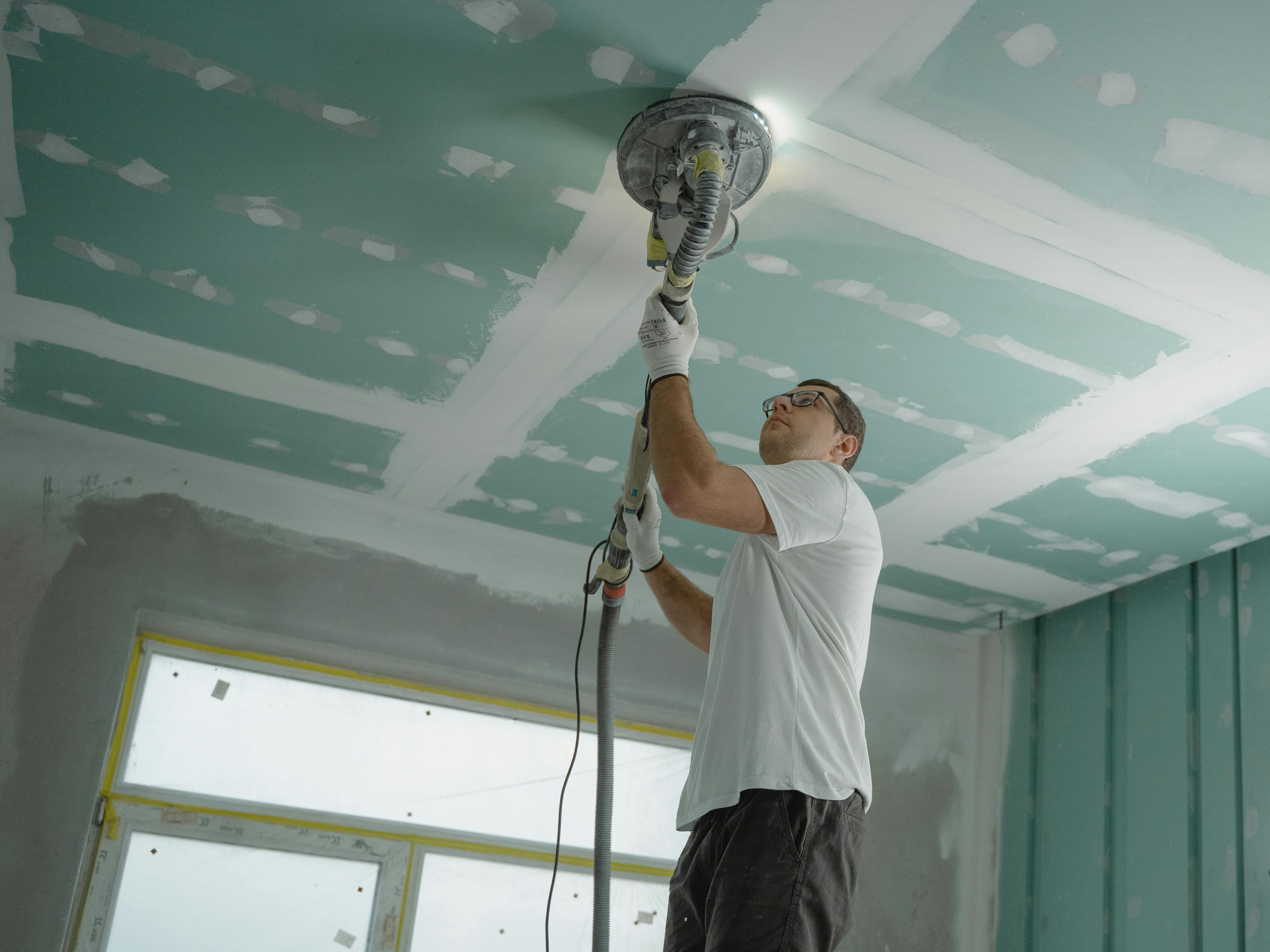 contractor working on a house