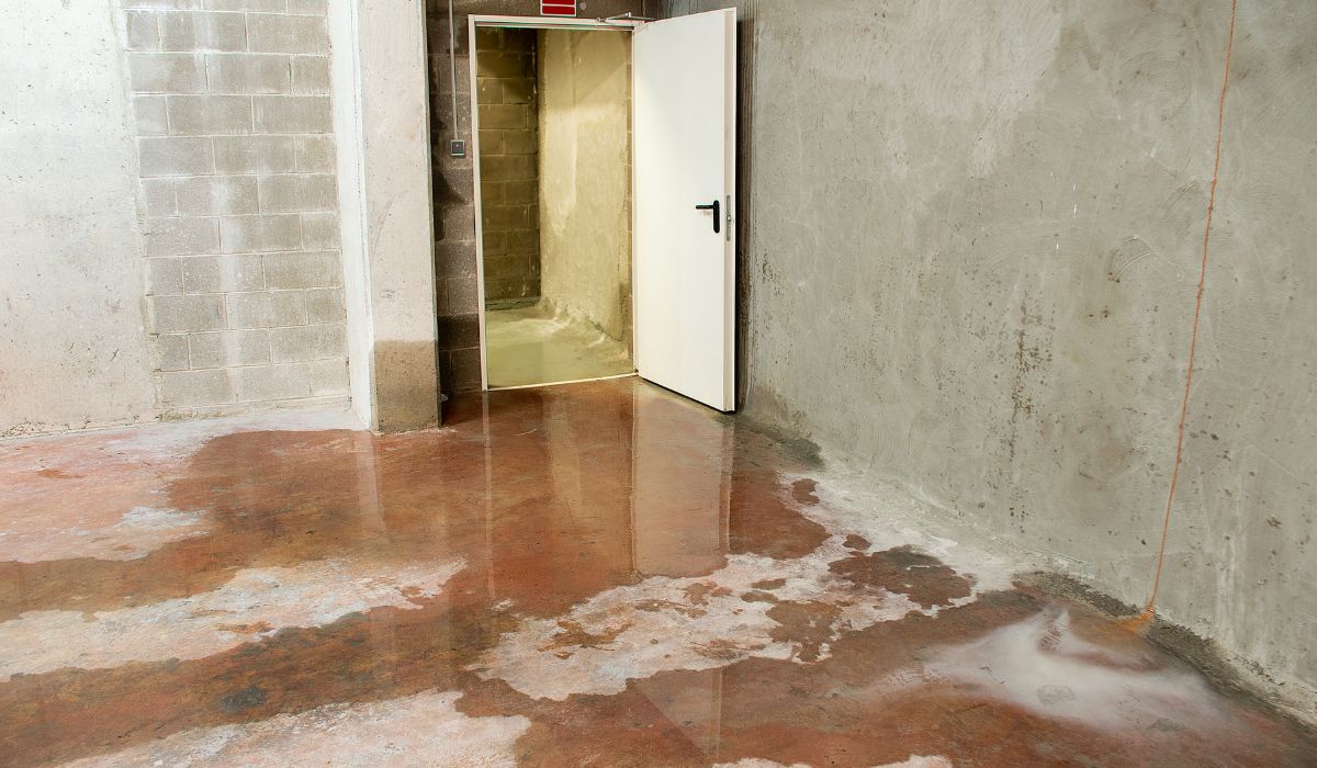water damage in basement